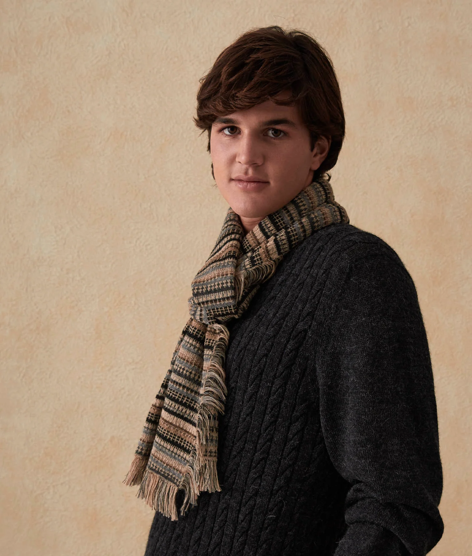 Long Village Baby Alpaca Scarf - Image 6