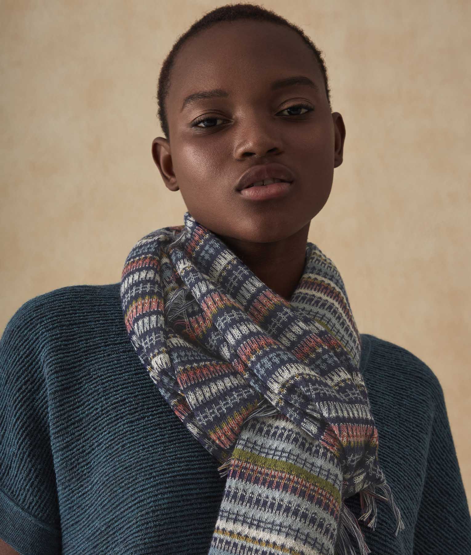Long Village Baby Alpaca Scarf - Image 8