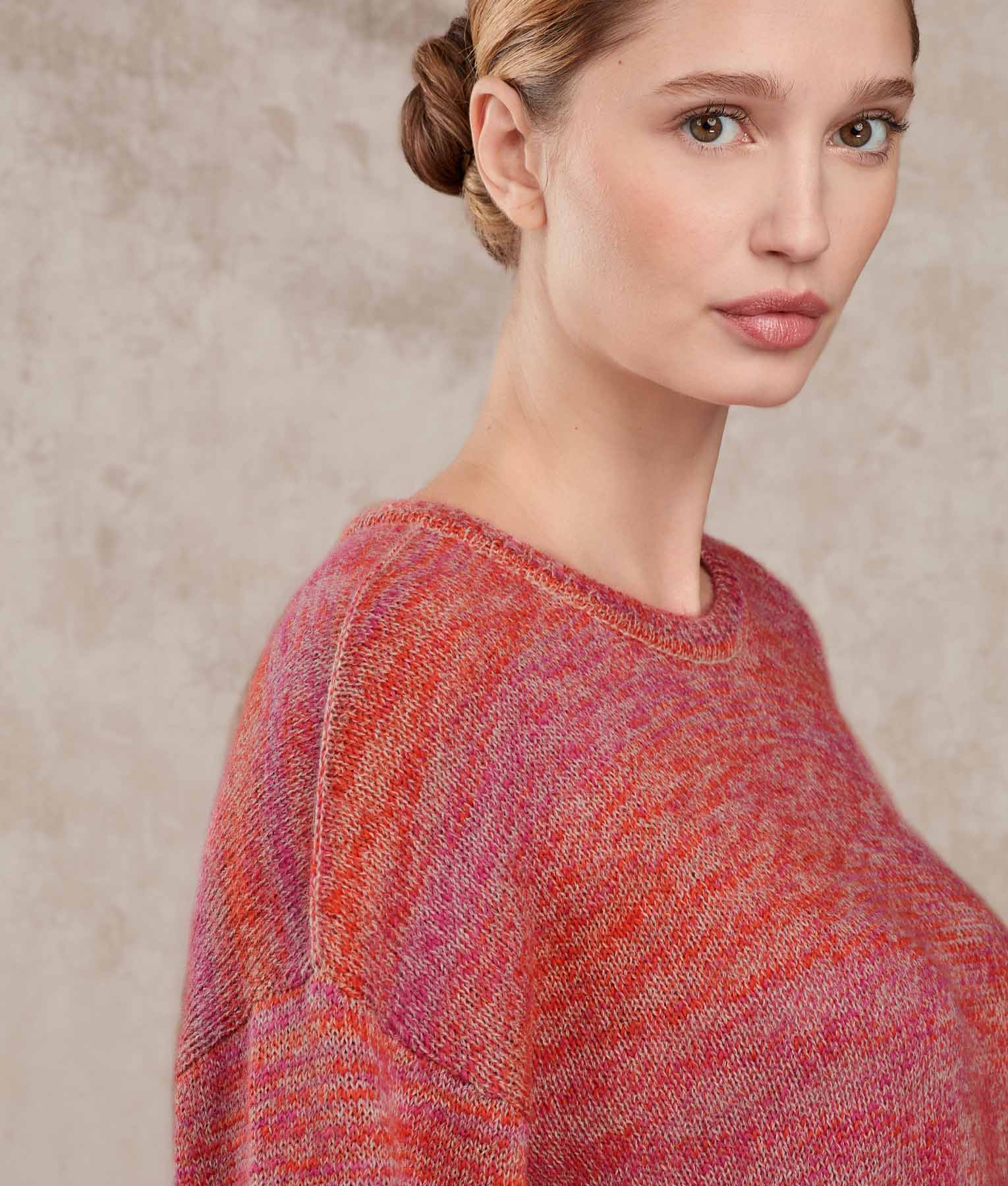 Loose Scoope Neck Sweater - Image 6