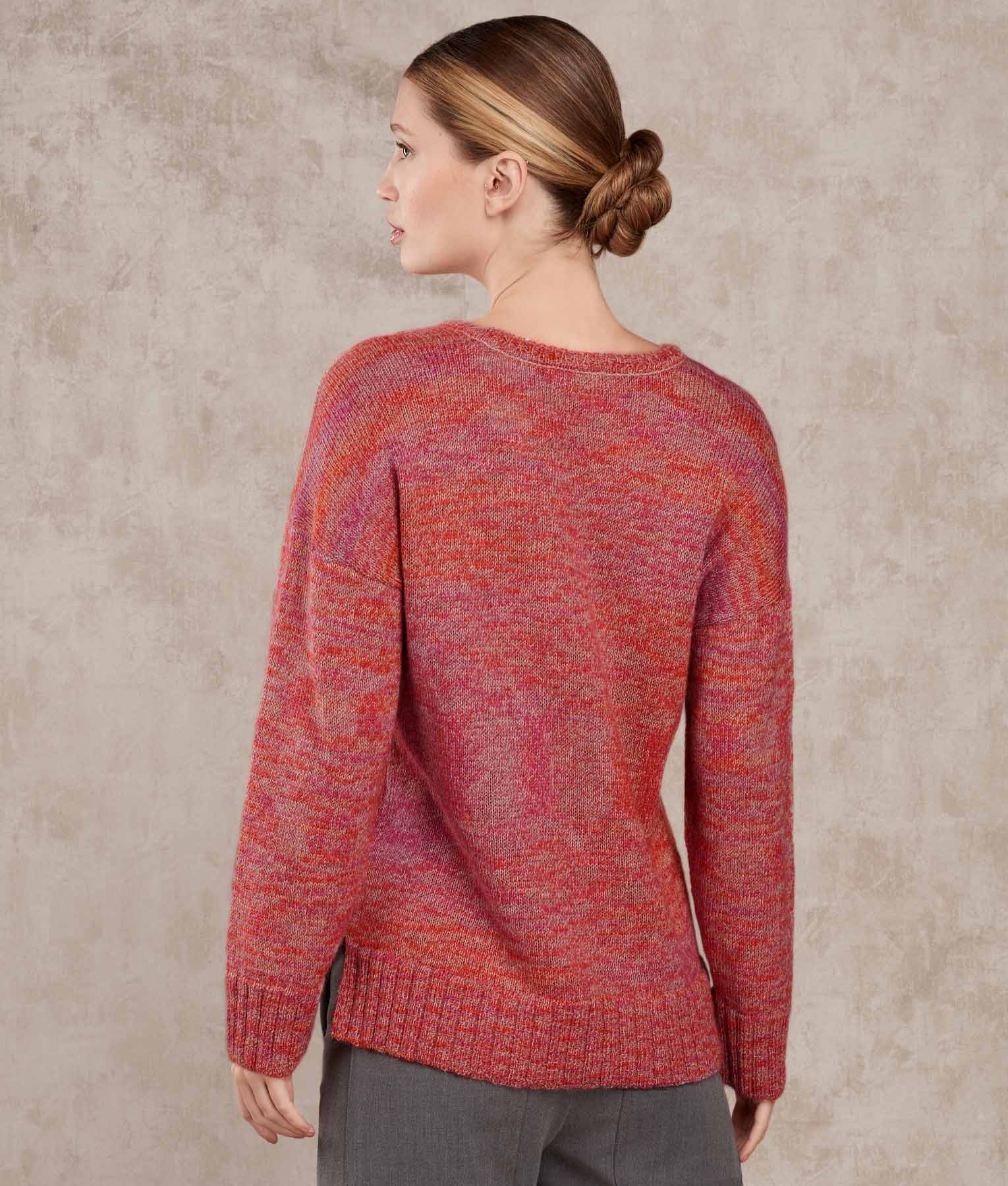 Loose Scoope Neck Sweater - Image 8