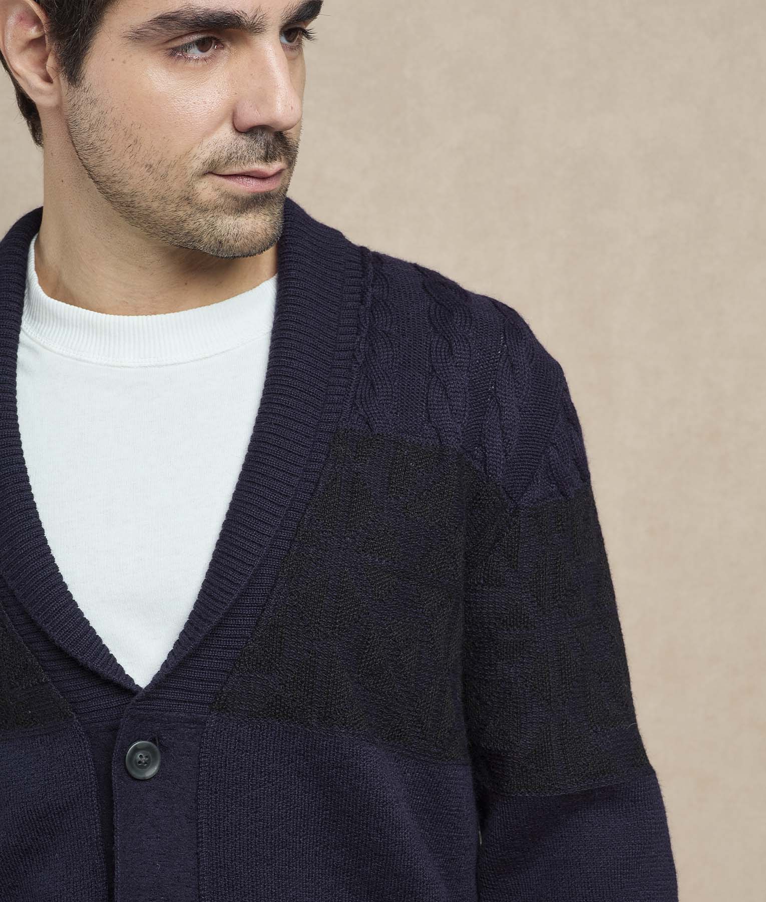 Men Fisherman Cardigan - Image 5