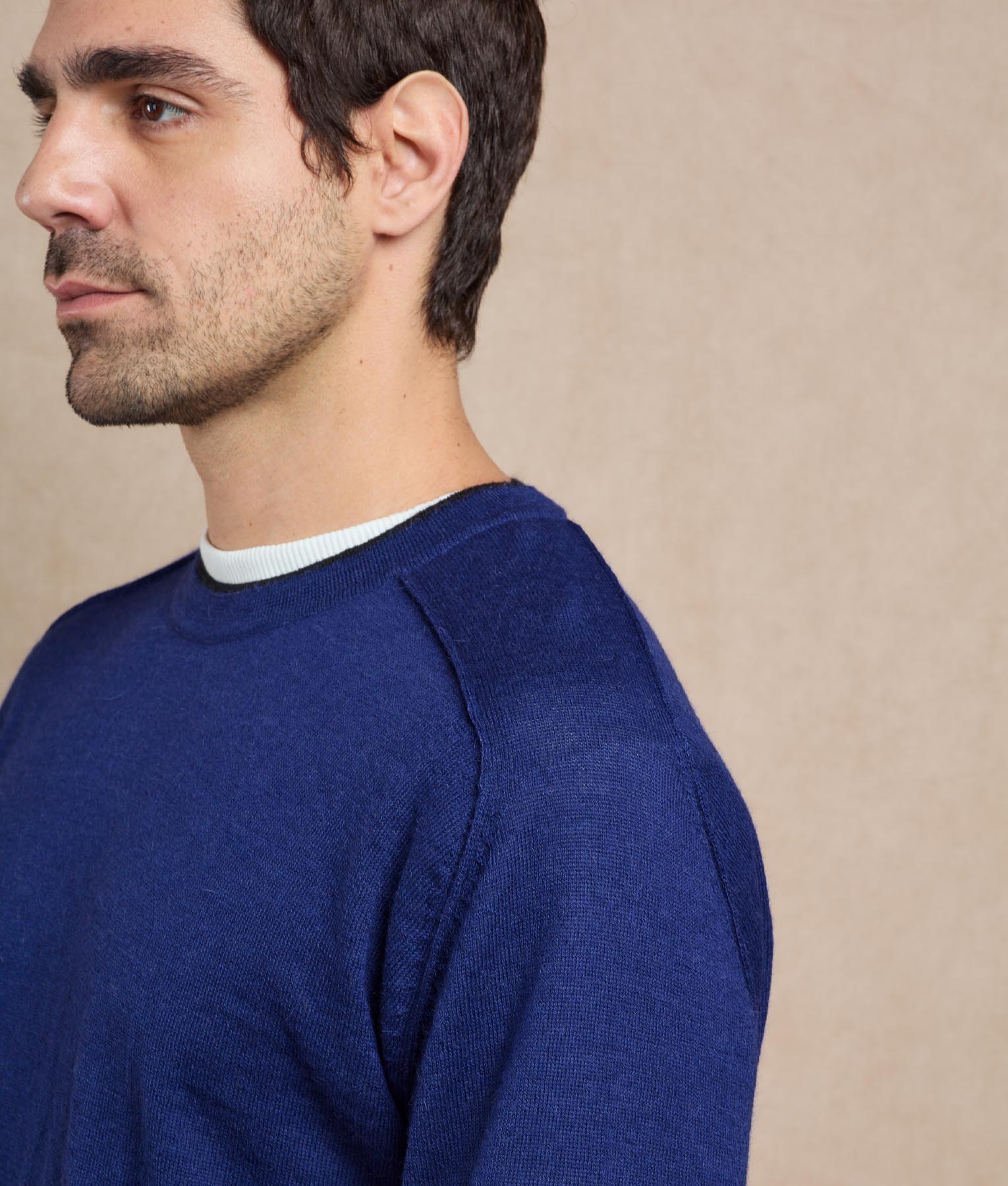 Mens Crew Sweater - in the navy - Image 3