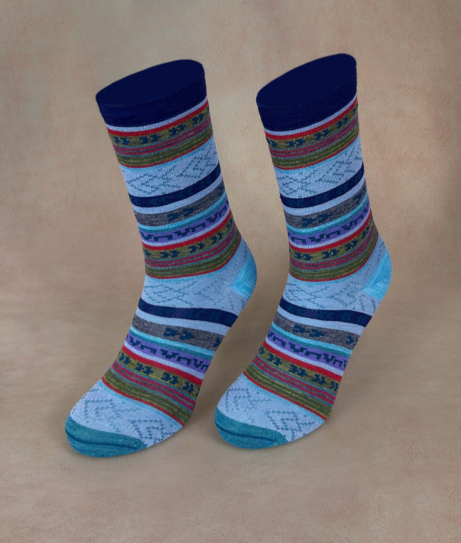 Multi Jacquard Women Socks - Image 2