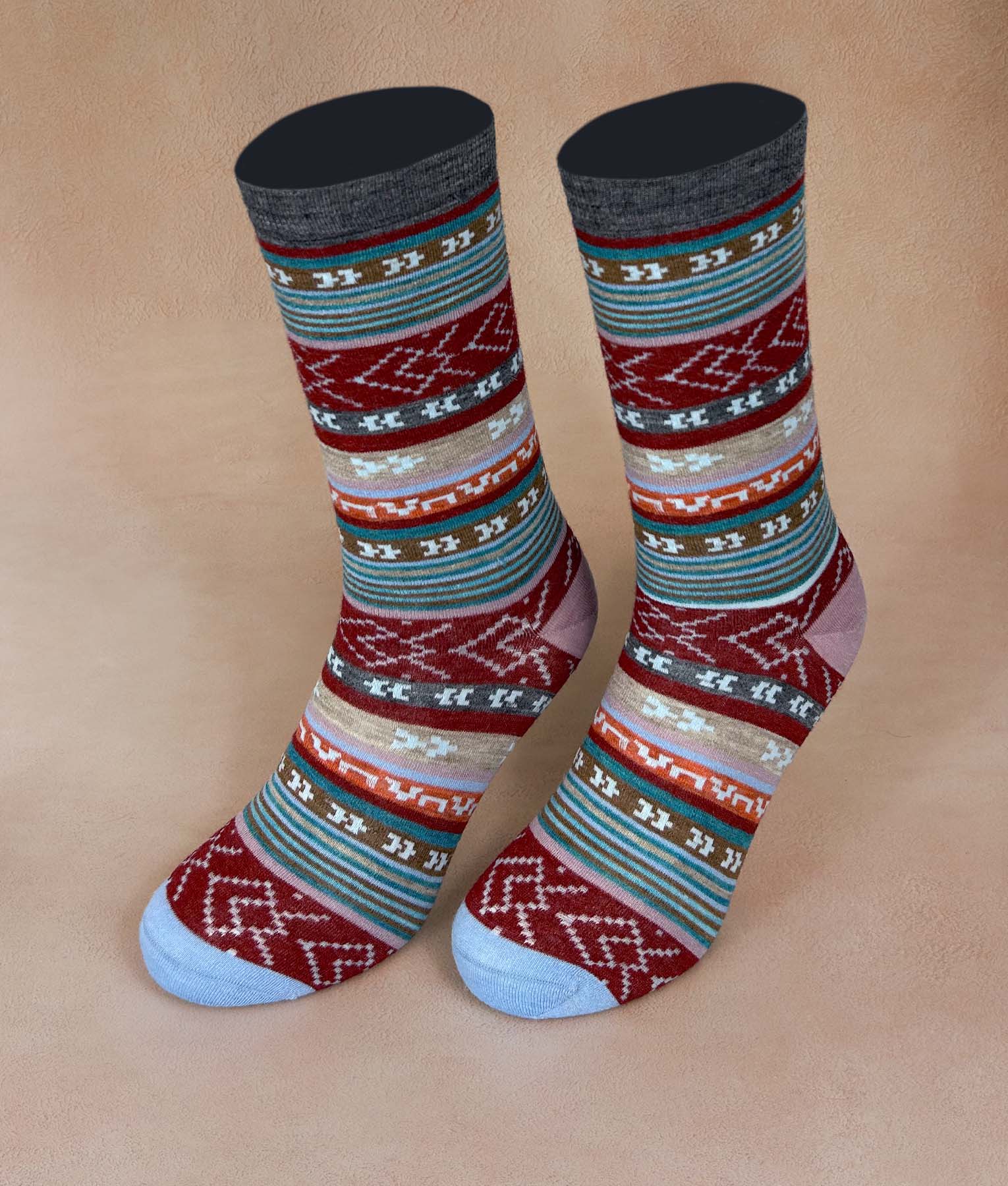 Multi Jacquard Women Socks - Image 3