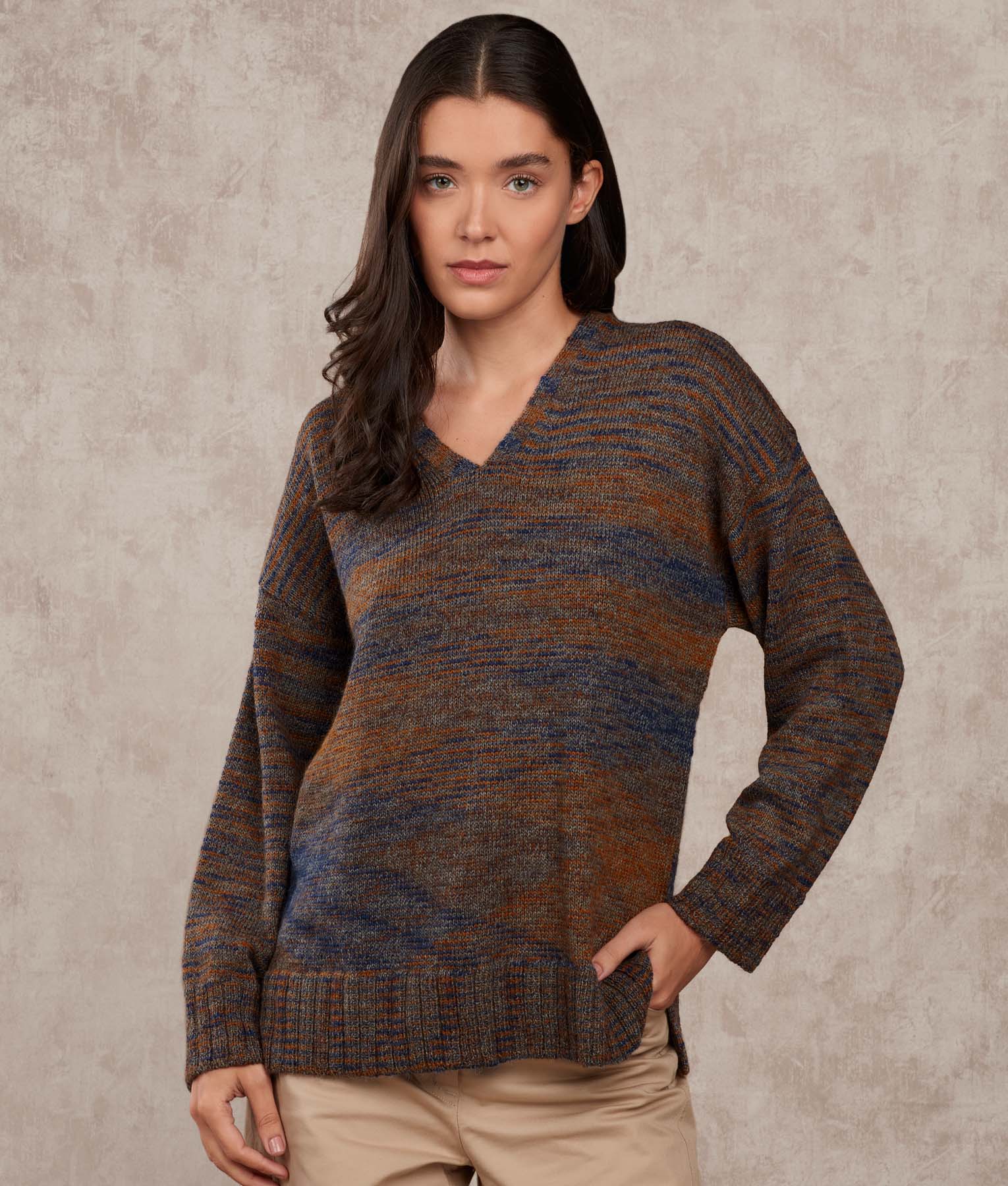 Oversized V Neck Sweater - Image 3