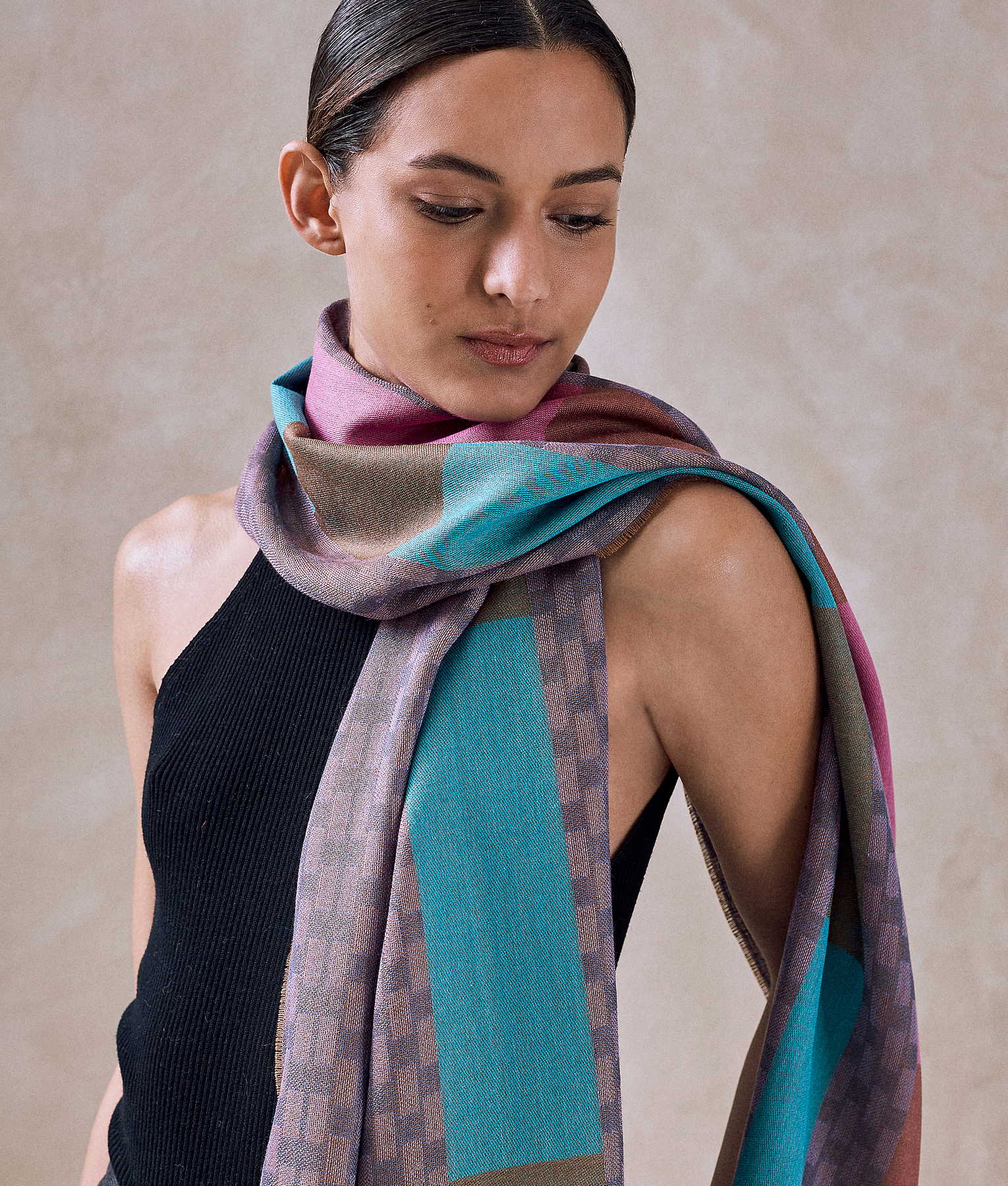 Parity Baby Alpaca & Silk Scarf - Image 7