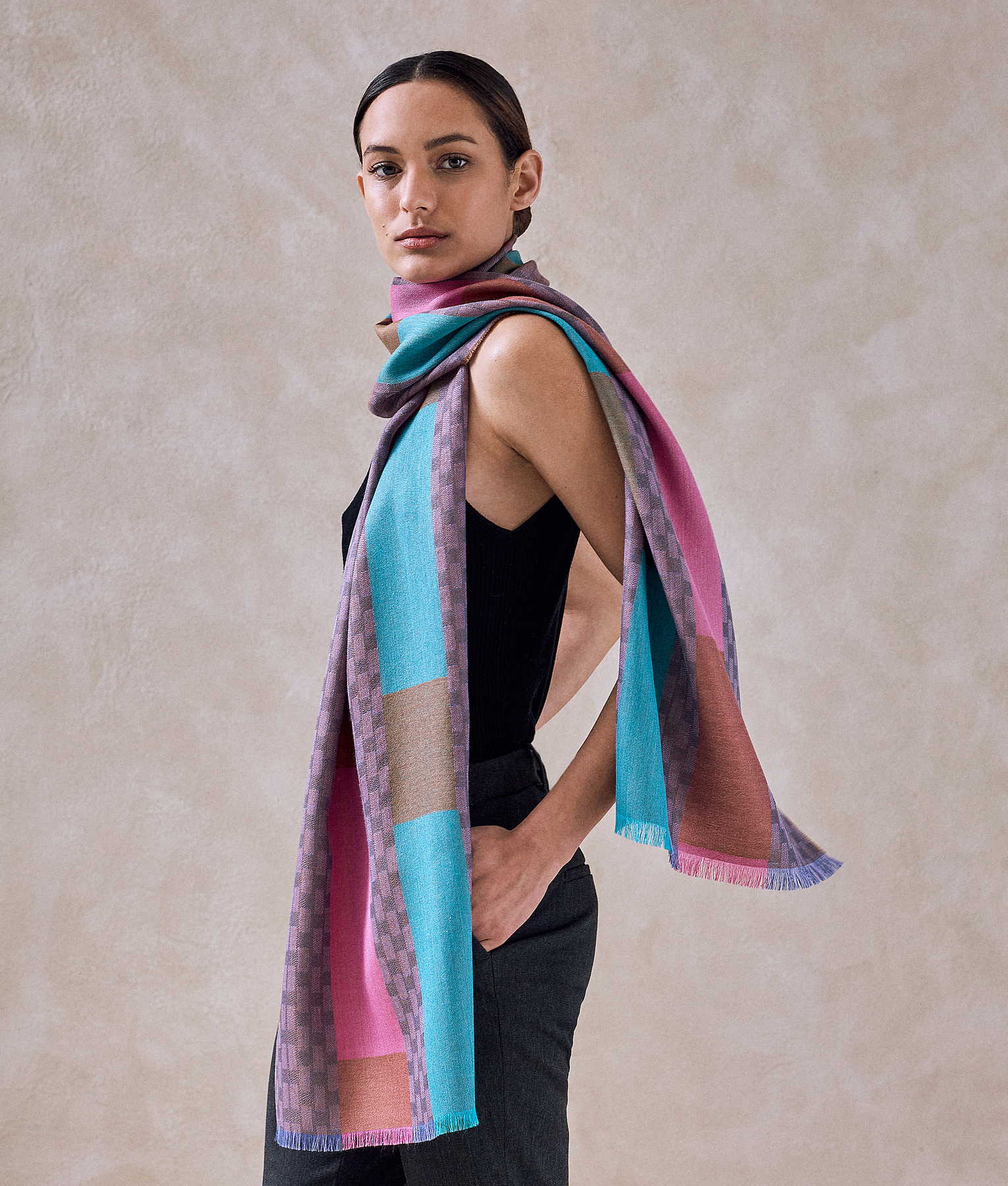 Parity Baby Alpaca & Silk Scarf - Image 8