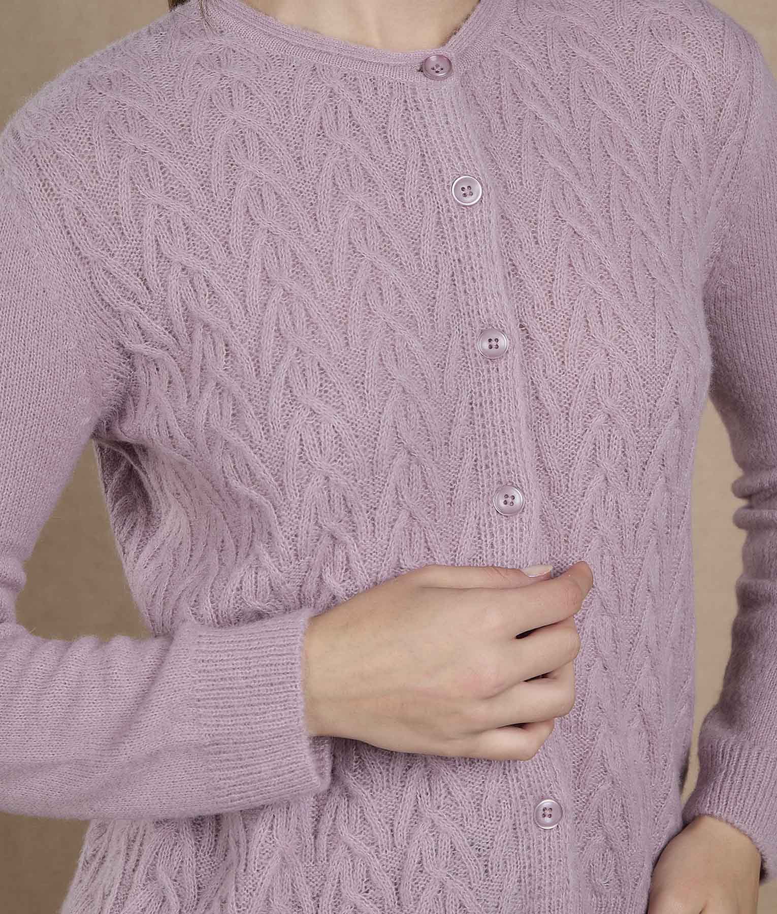 Pink Lavender Cardigan - Image 2