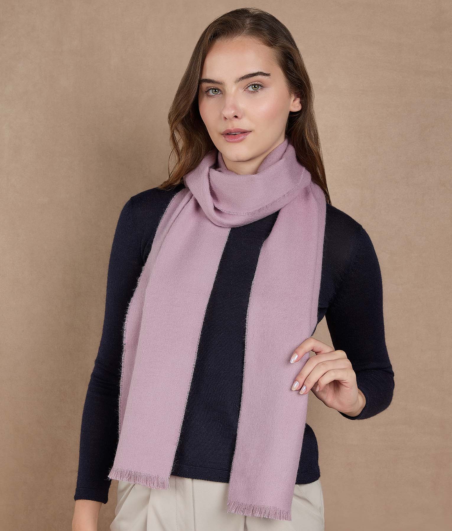 Pink Lavender Scarf - Image 2