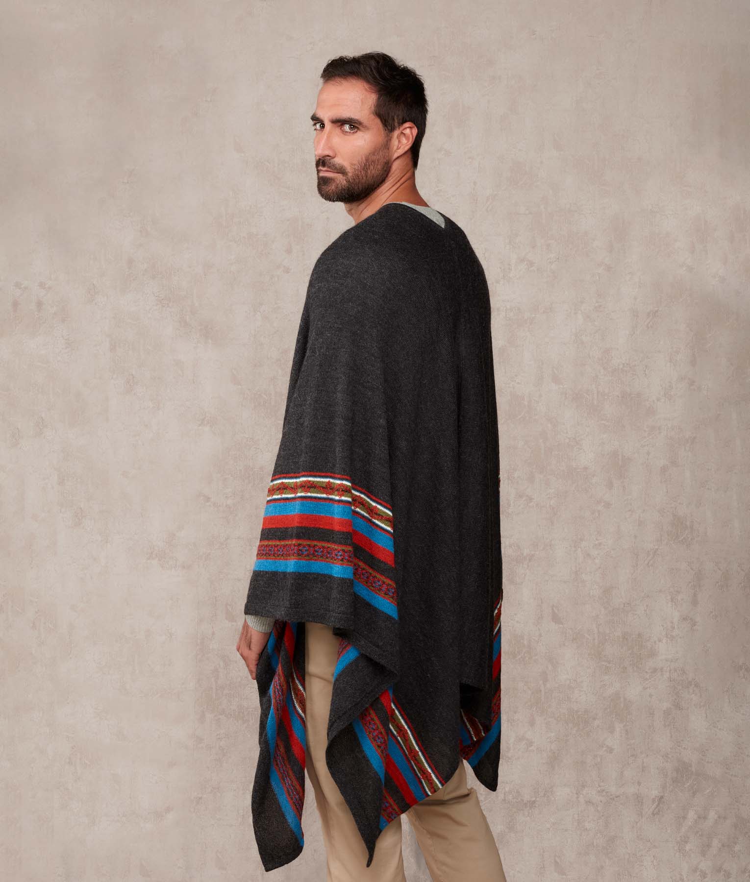 Poncho Rider - Anthracite And Pumpkin Puree - Image 2