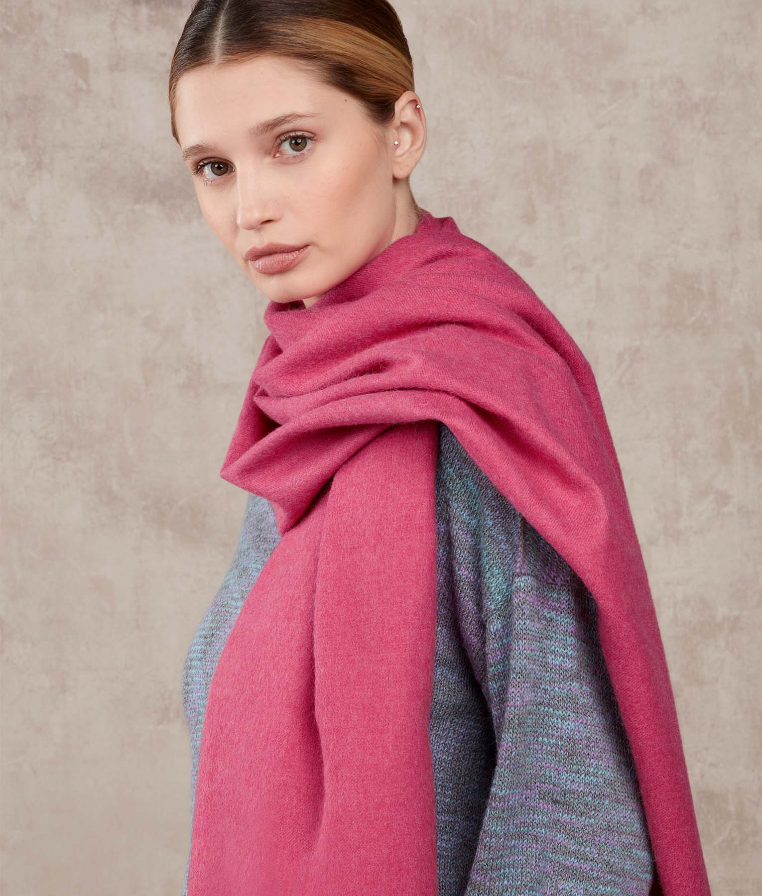 Premium Alpaca Brushed Shawl - Image 4