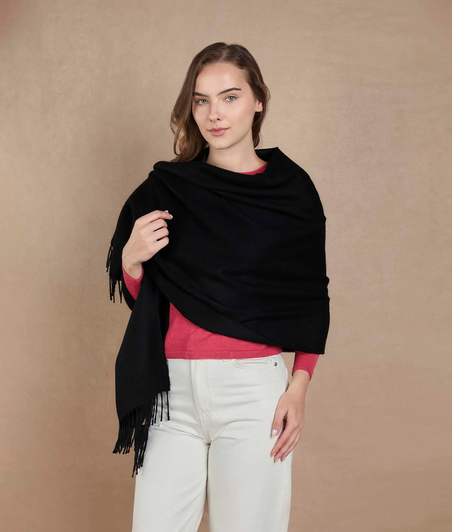Premium Shawl - Black - Image 3