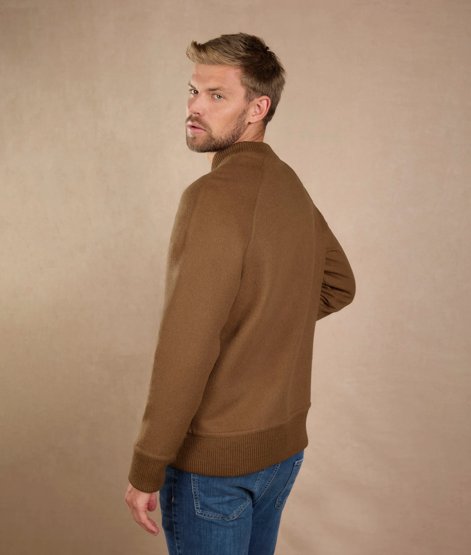 Reversible Baby Alpaca Bomber Jacket - Image 3