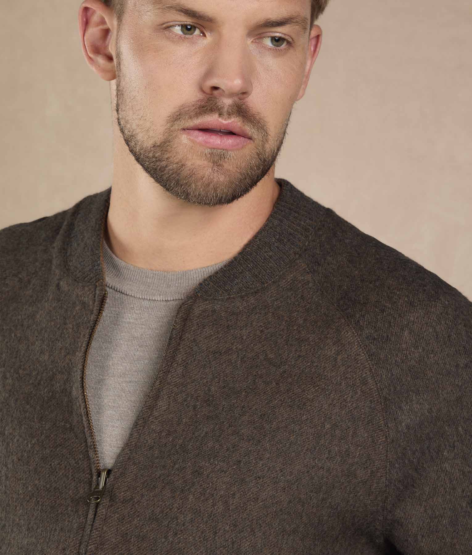 Reversible Baby Alpaca Bomber Jacket - Image 6