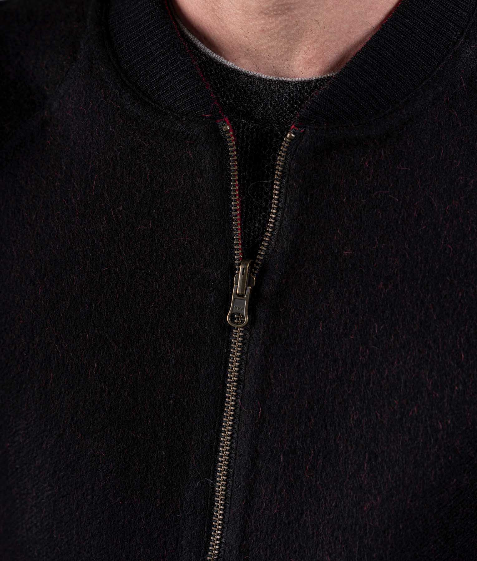 Reversible Bomber Jacket - Black And Red - Image 3