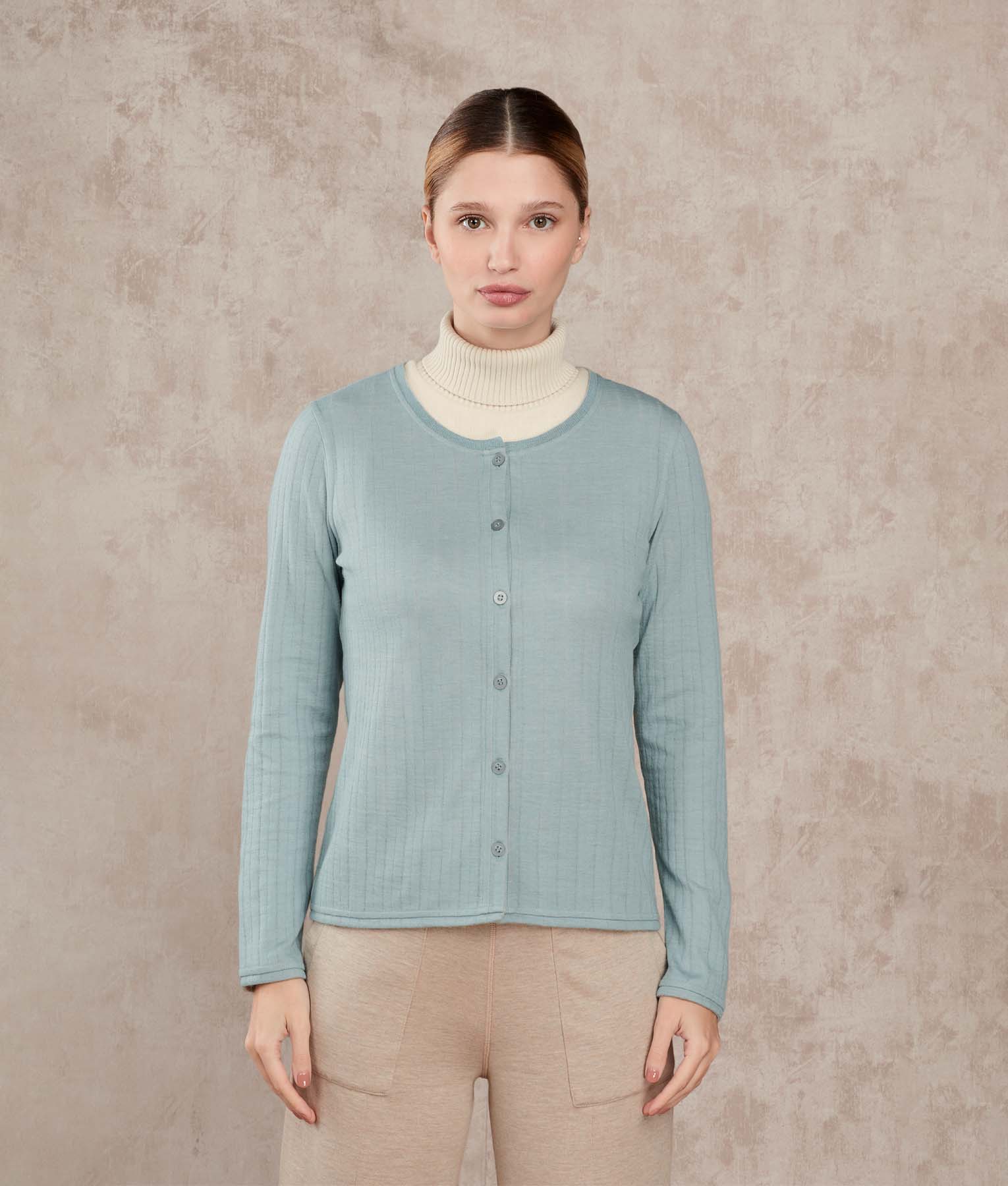 Reversible Crew Basic Cardigan - Image 2