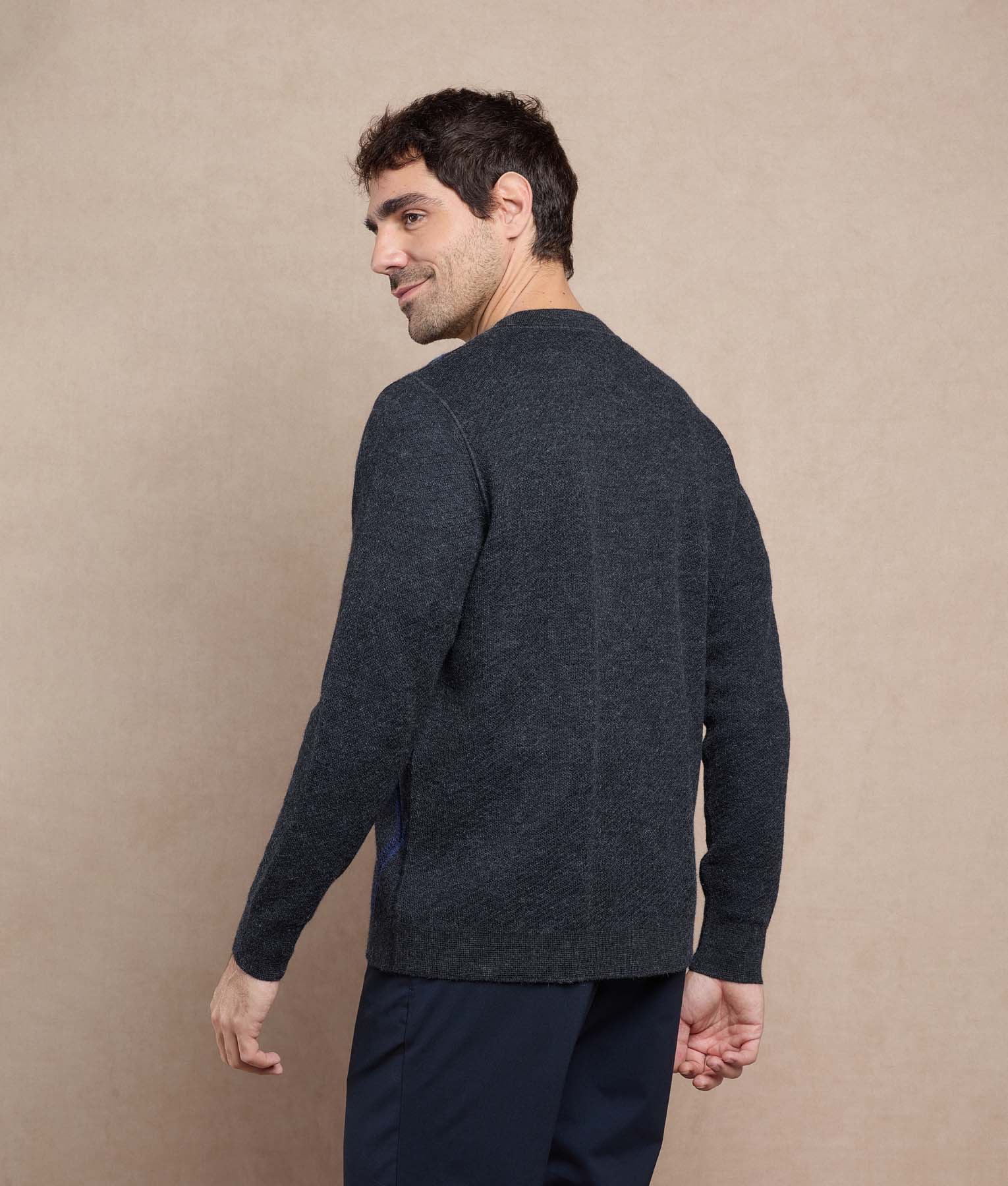 Reversible Diamond Cardigan - Image 4