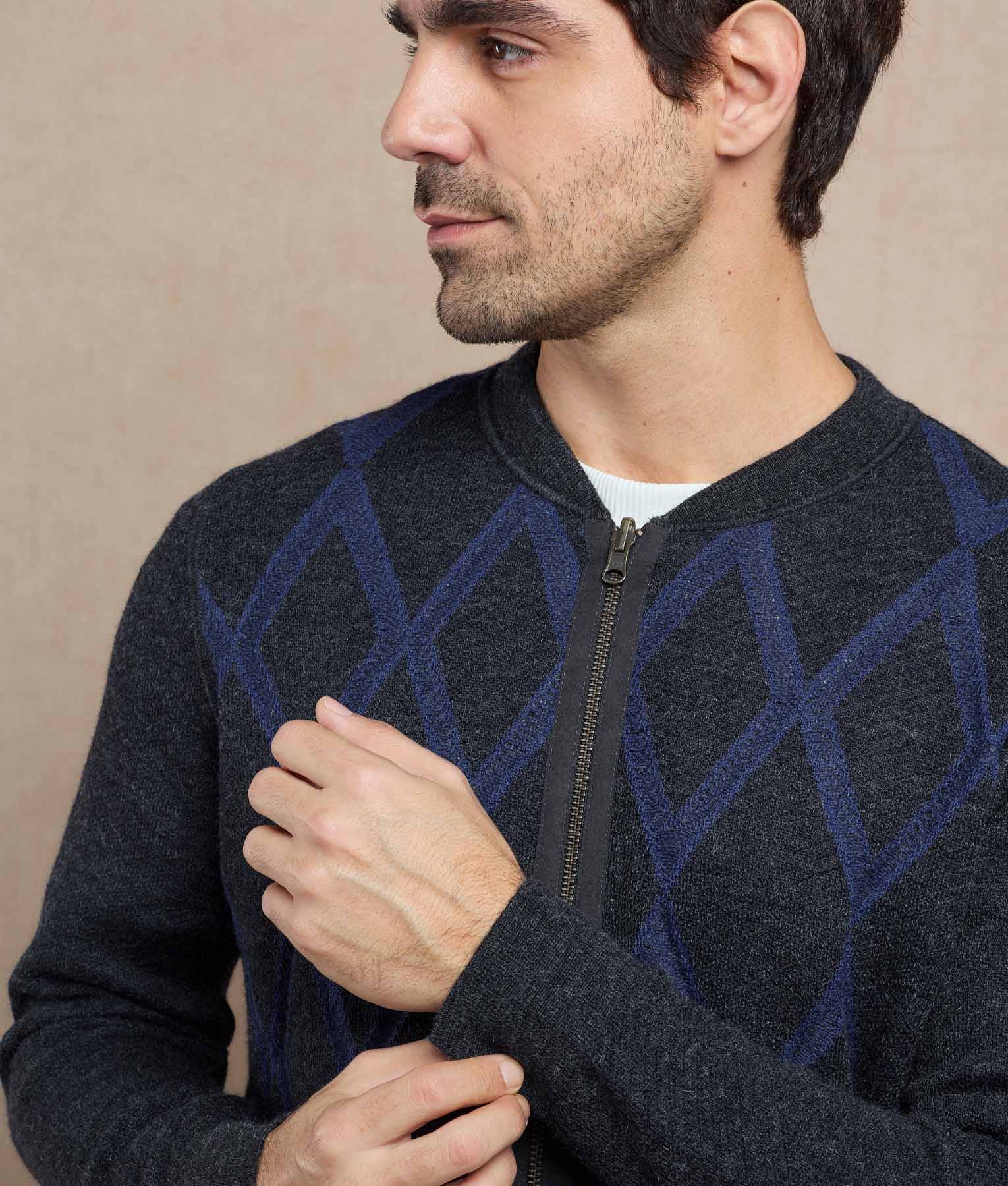 Reversible Diamond Cardigan - Image 5
