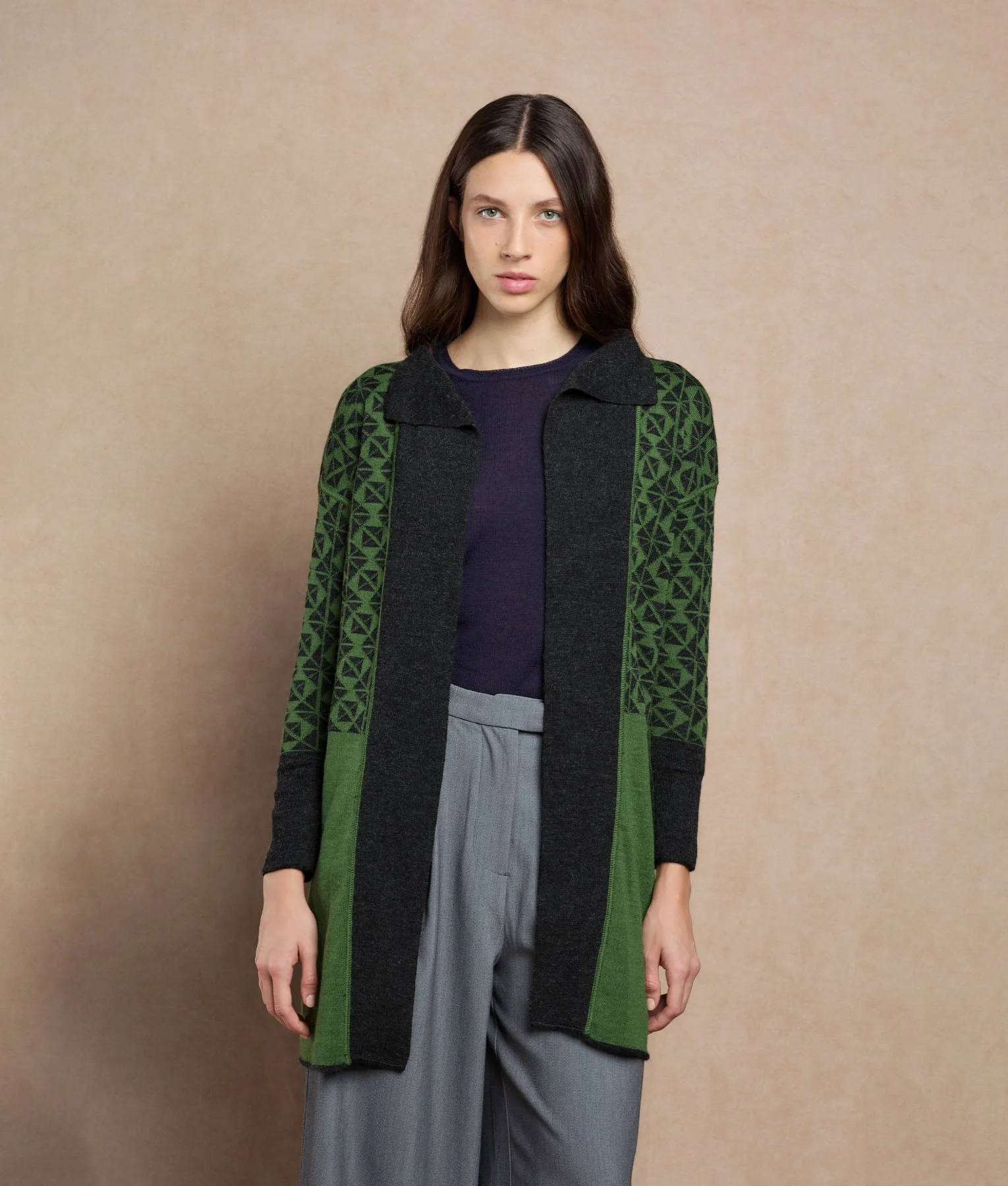 Reversible Long Cardigan - Image 11