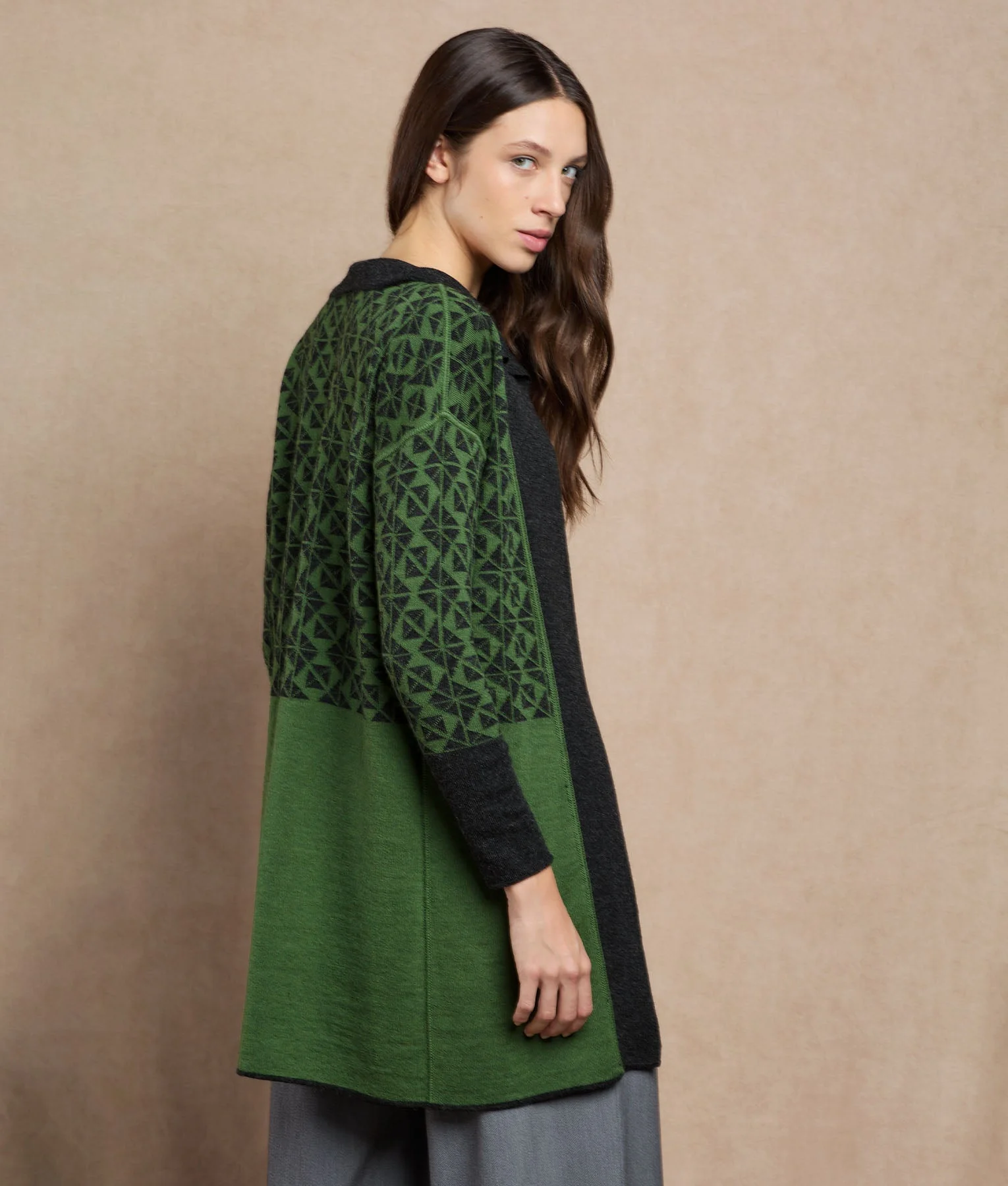 Reversible Long Cardigan - Image 3