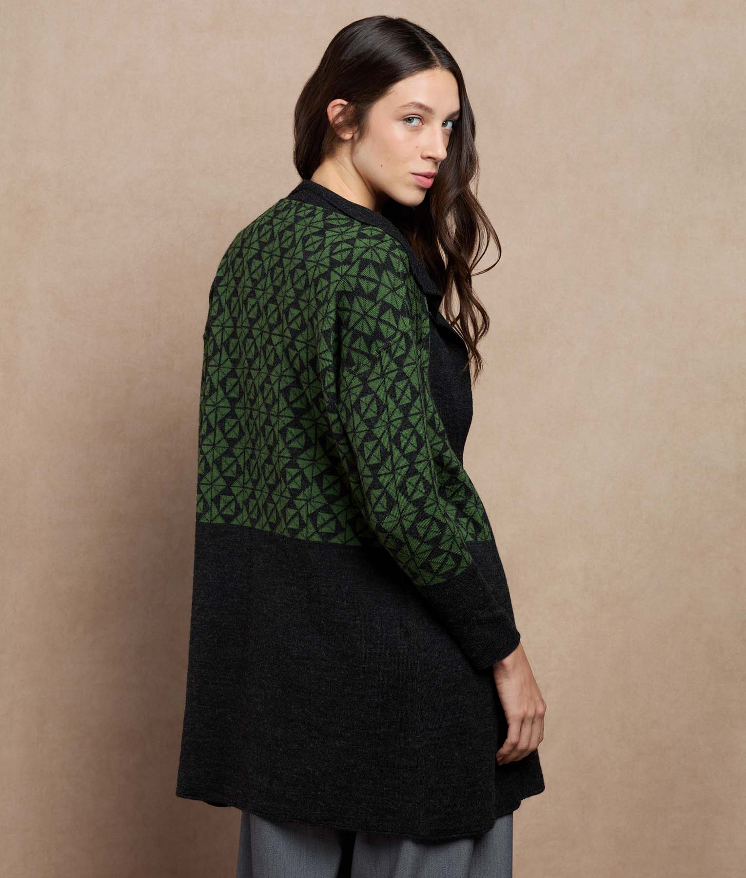 Reversible Long Cardigan - Image 5