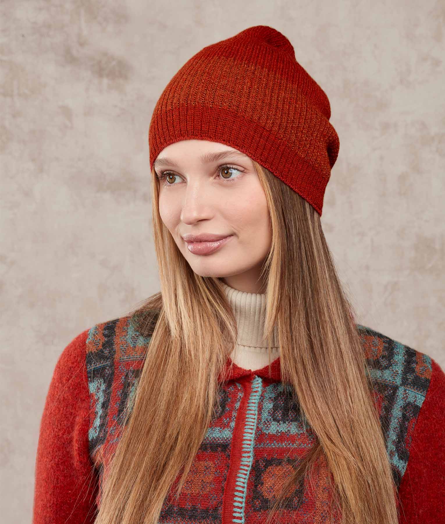Reversible Ribbed Beanie - Image 3