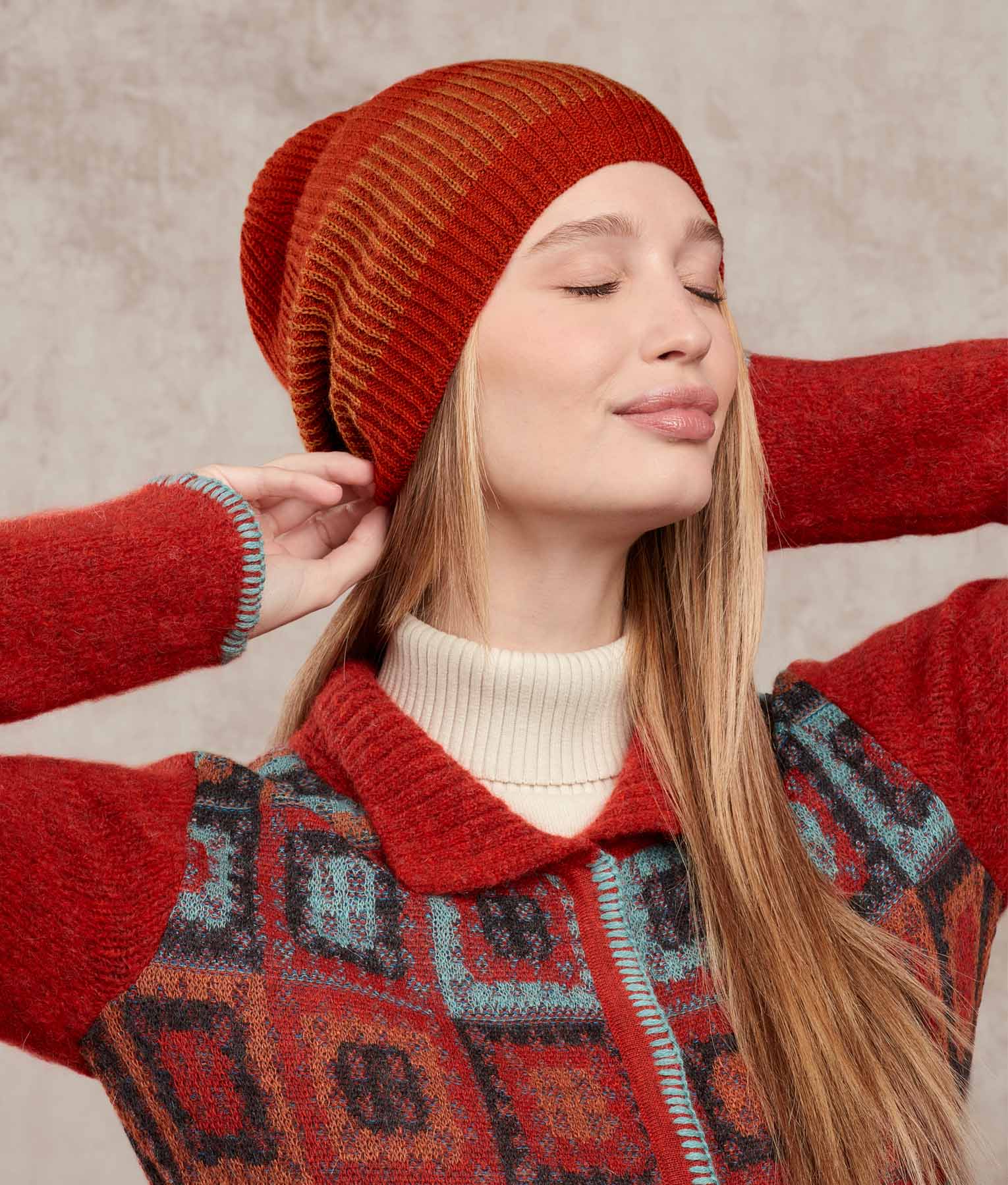 Reversible Ribbed Beanie - Image 5