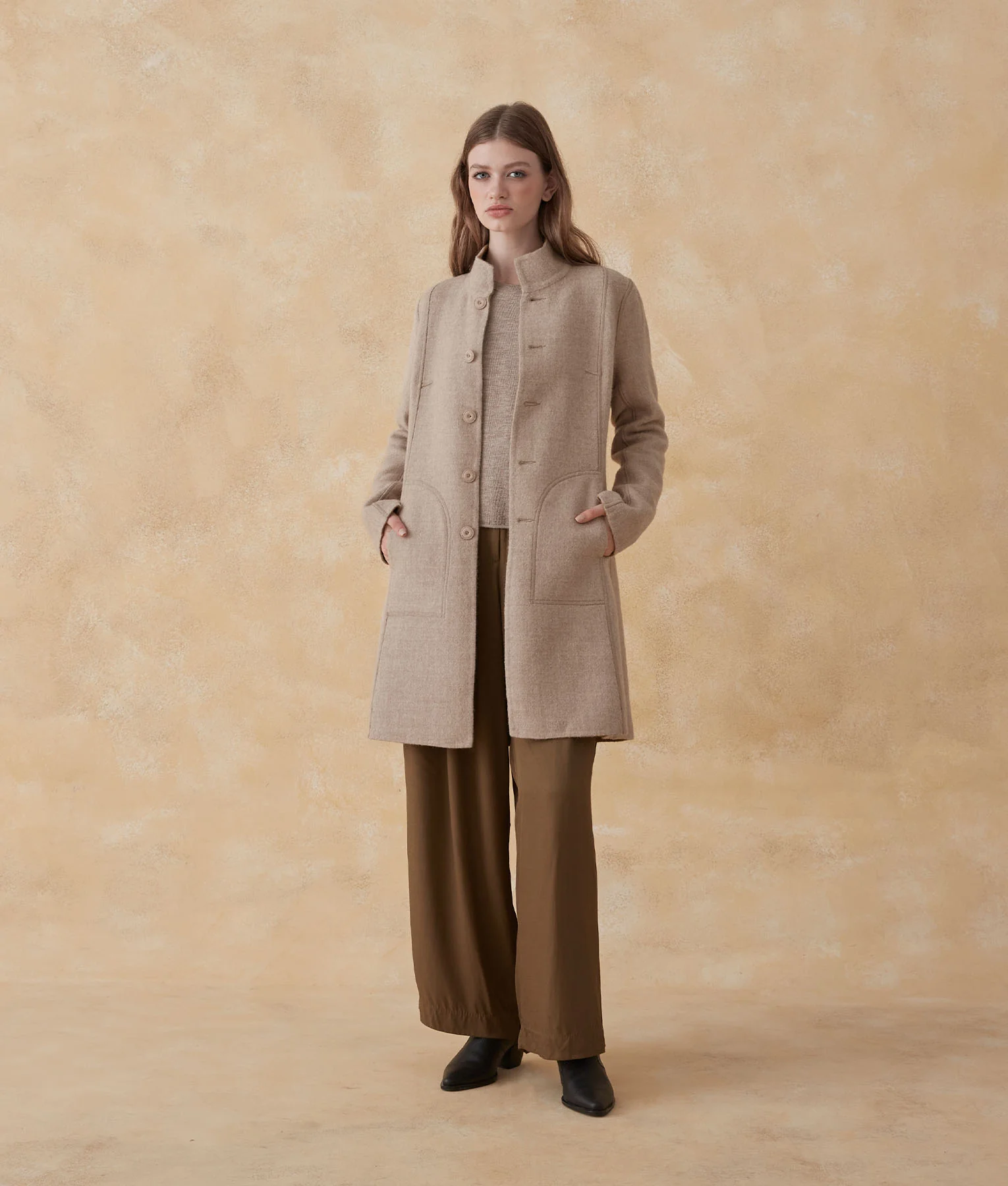 Soft Reversible Baby Alpaca Coat - Image 10