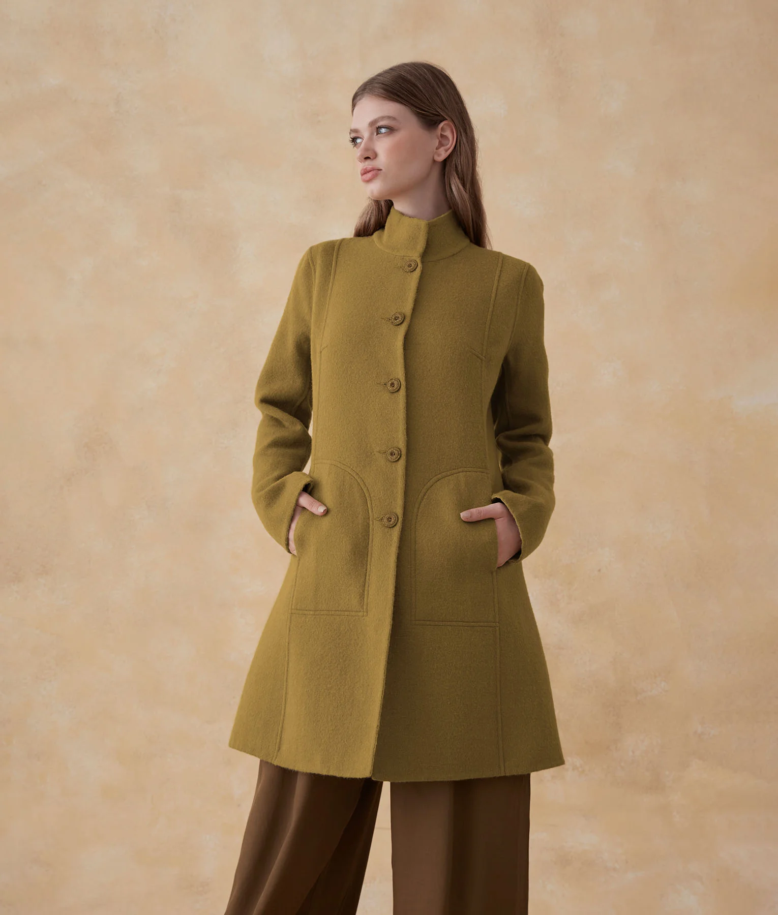 Soft Reversible Baby Alpaca Coat - Image 7