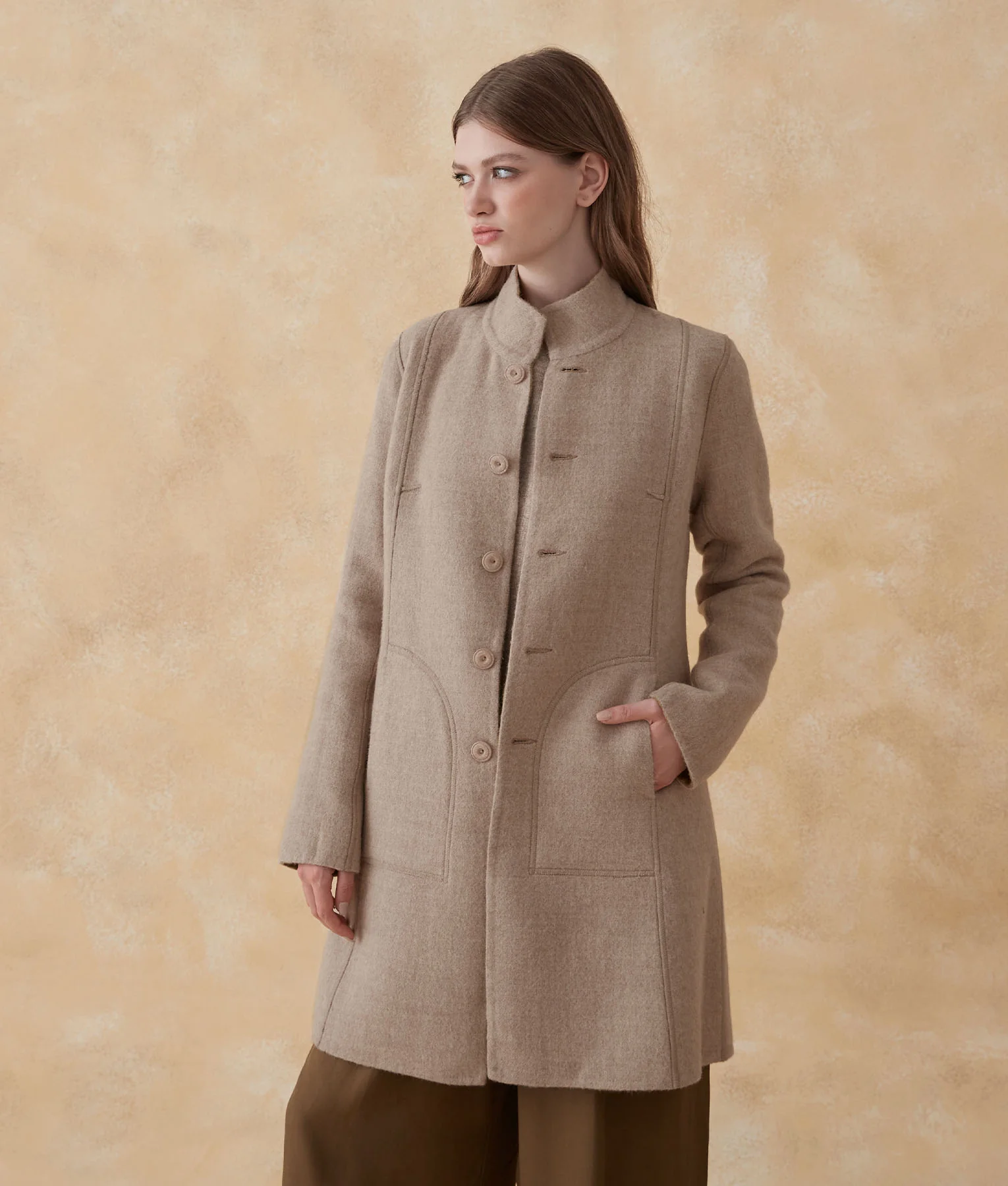 Soft Reversible Baby Alpaca Coat - Image 9
