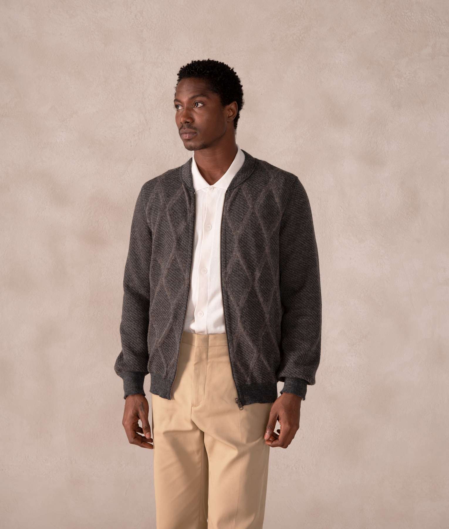 Reversible Zipper Cardigan - Image 3