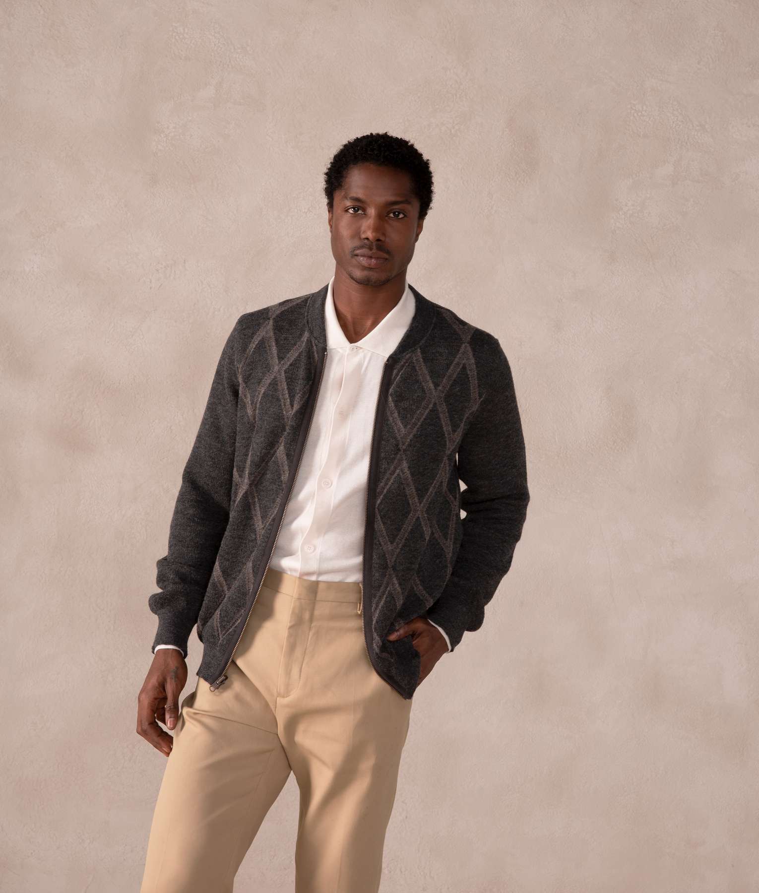 Reversible Zipper Cardigan - Image 4