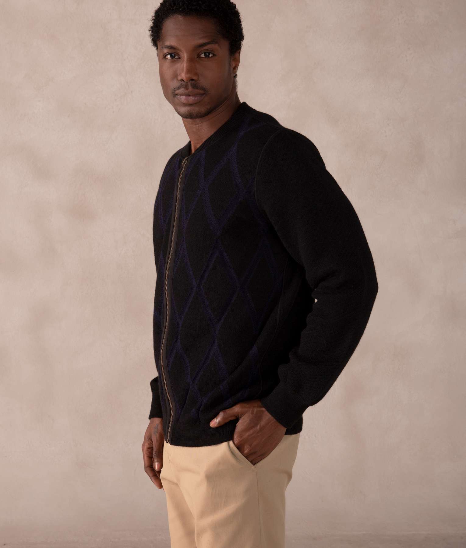 Reversible Zipper Cardigan - Image 6
