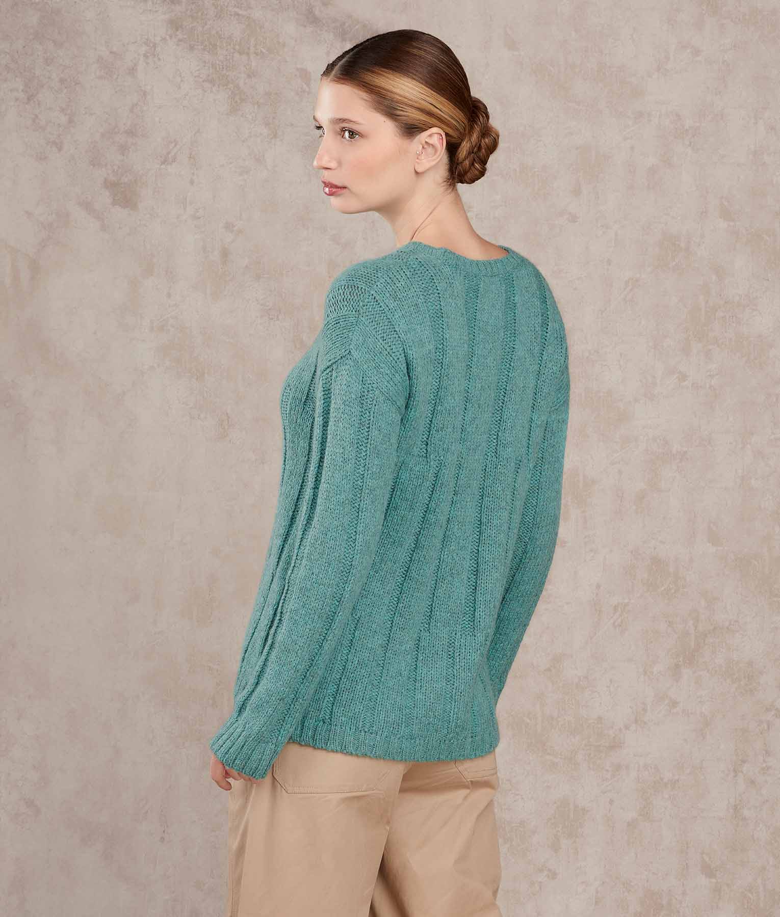 Ribbed Long Sweater - Image 7