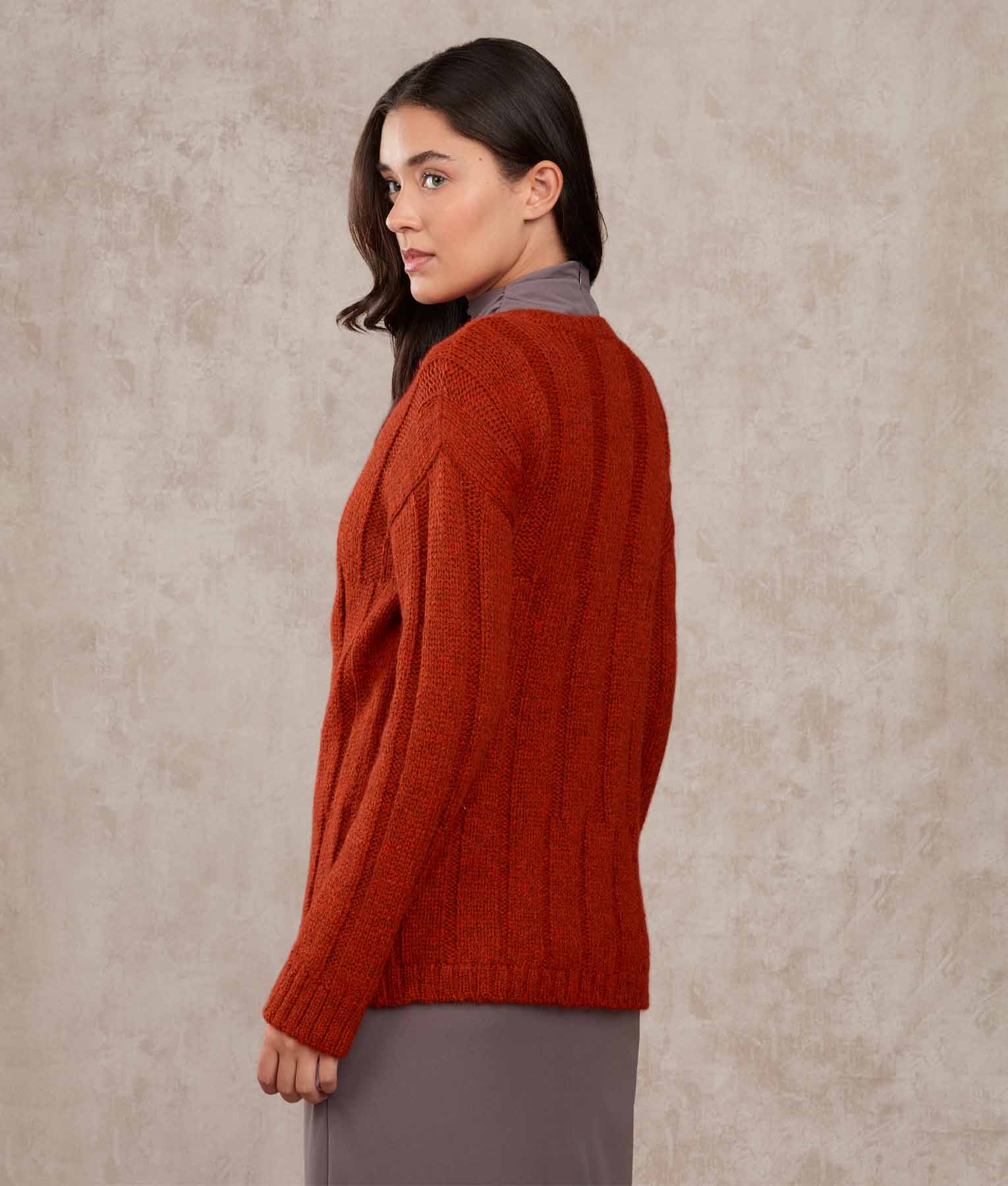 Ribbed Long Sweater - Image 8