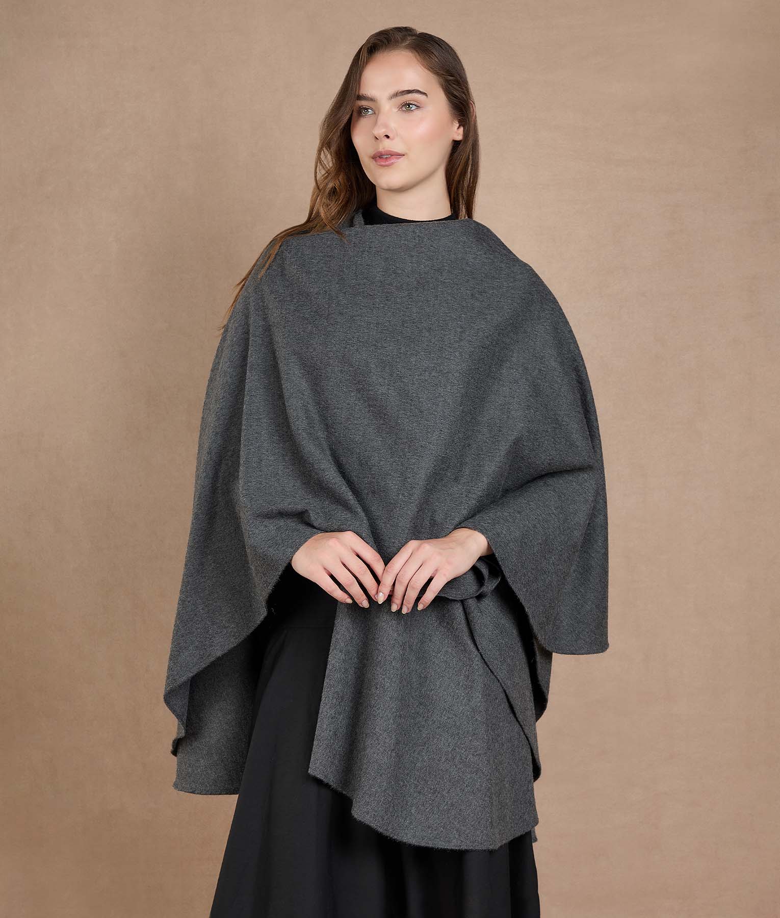 Ruana Baby Alpaca - Smoked Pearl - Image 3