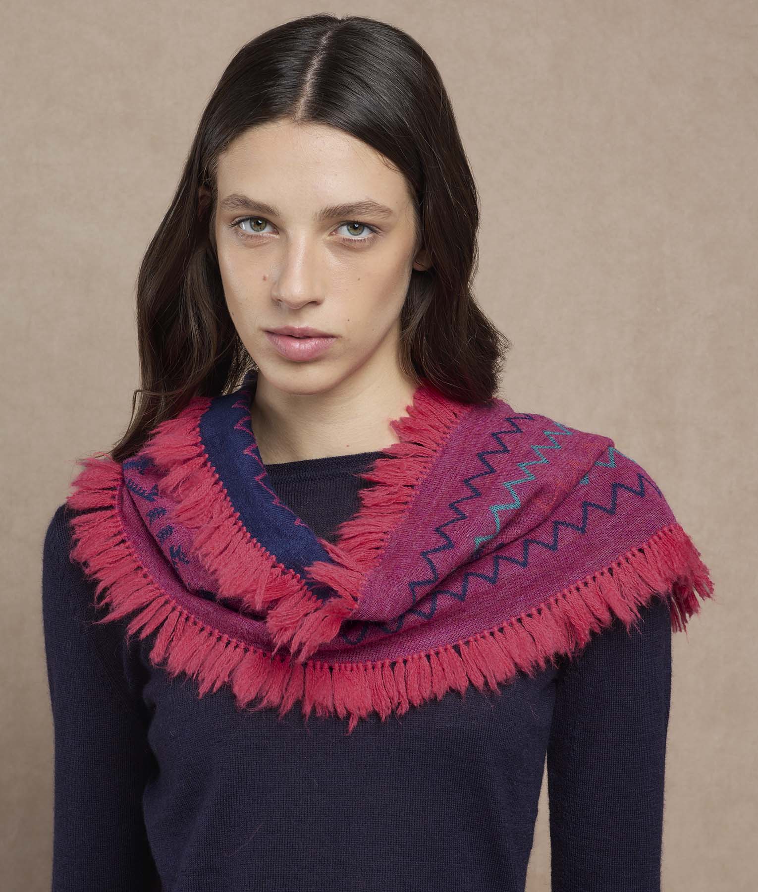 Snowy Andes Infinity Scarf - Image 3