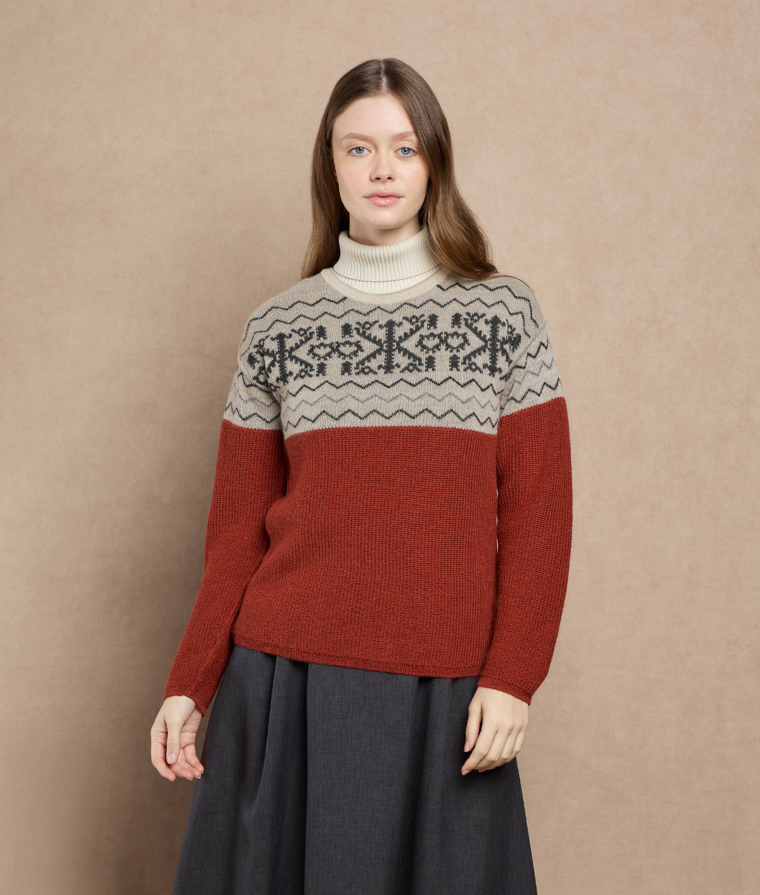 Snowy Andes Reversible Sweater
