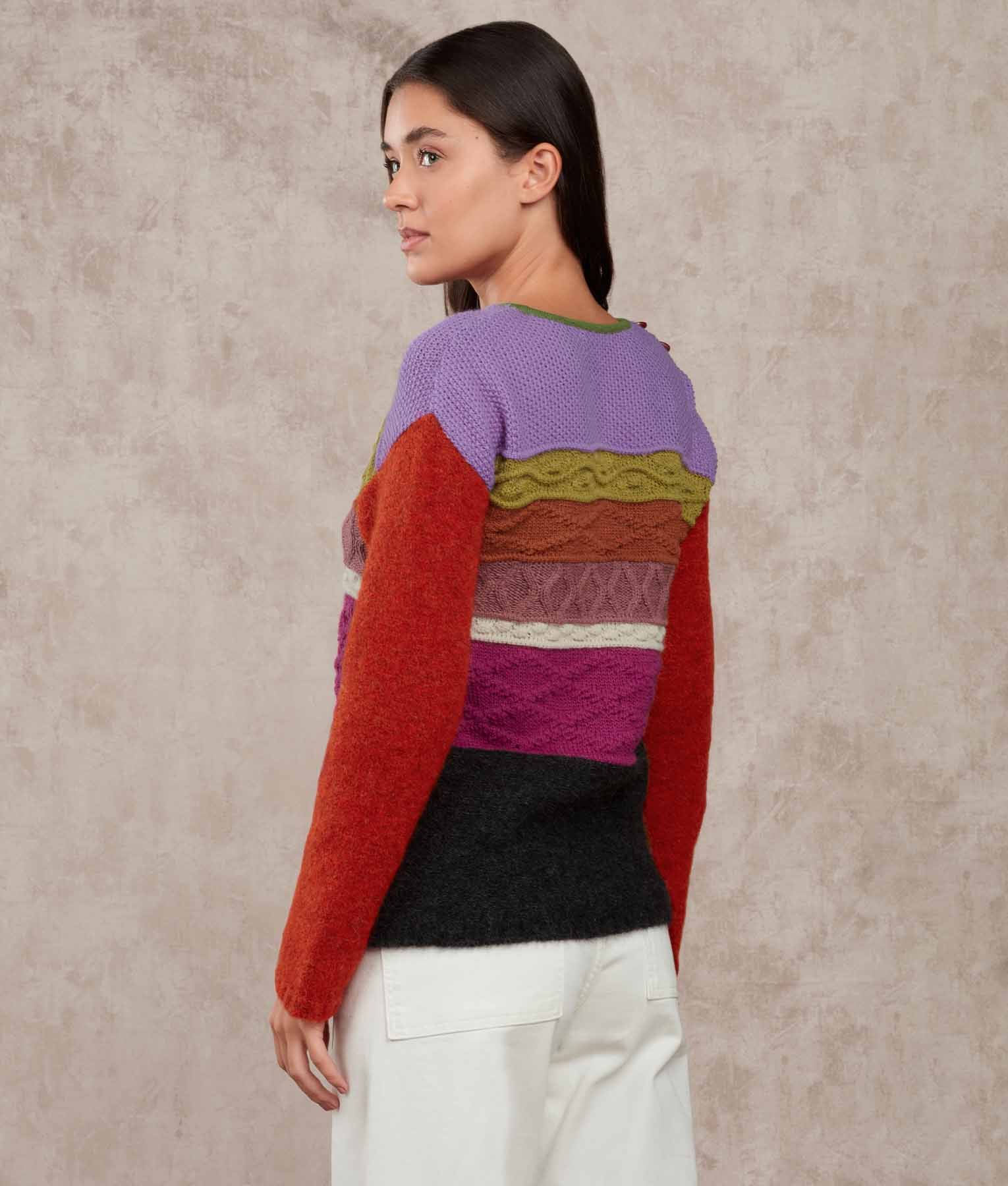 Stripes Neck Sweater - Crow and ketchup - Image 3