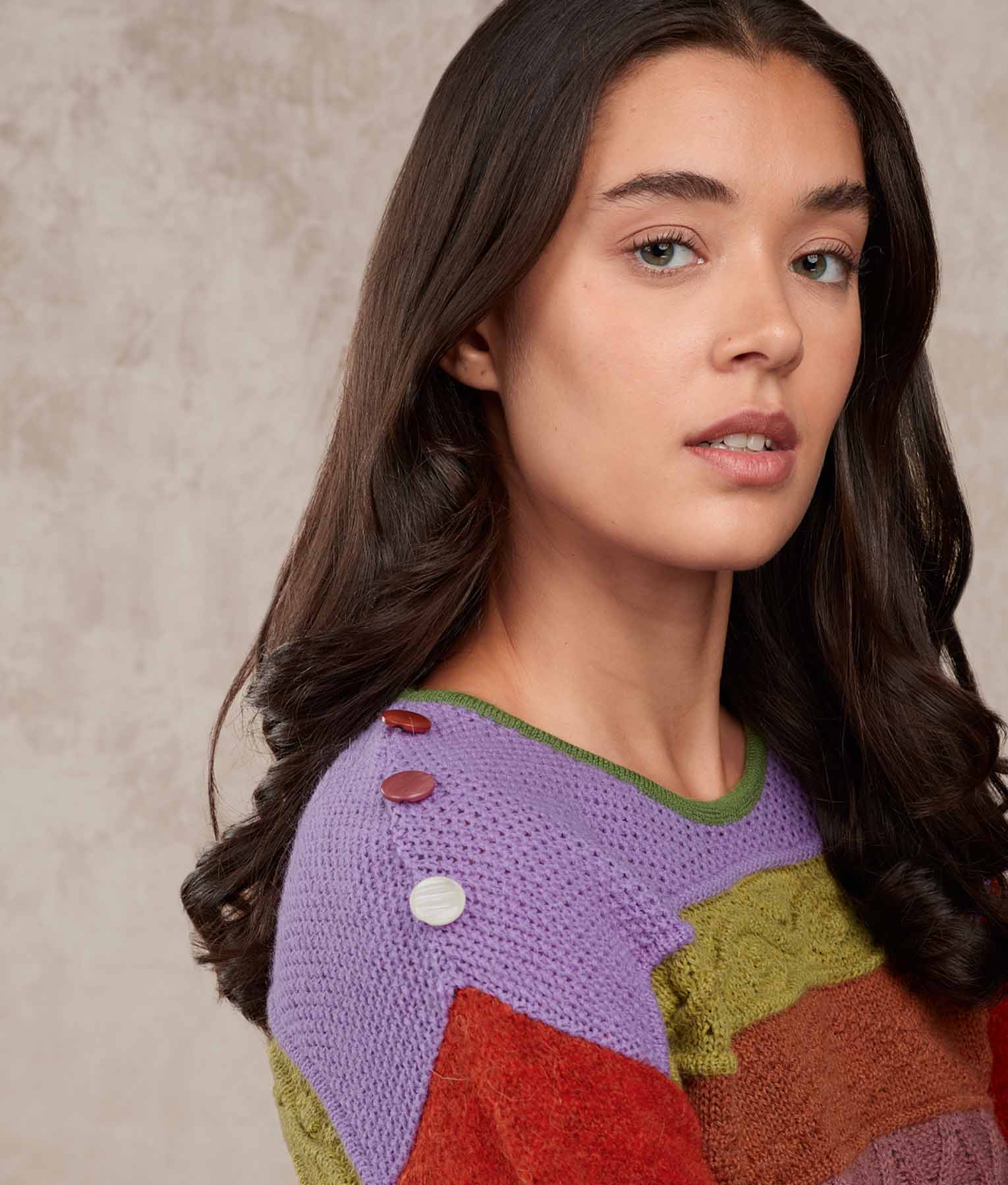 Stripes Neck Sweater - Crow and ketchup - Image 4